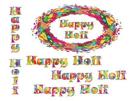 simsearch:400-08833647,k - Abstract for Happy Holi colorful background. Vector illustration. Photographie de stock - Aubaine LD & Abonnement, Code: 400-08552240