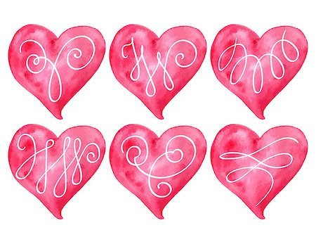 simsearch:400-04801683,k - Vector Valentine's Heart Collection Stock Photo - Budget Royalty-Free & Subscription, Code: 400-08552594