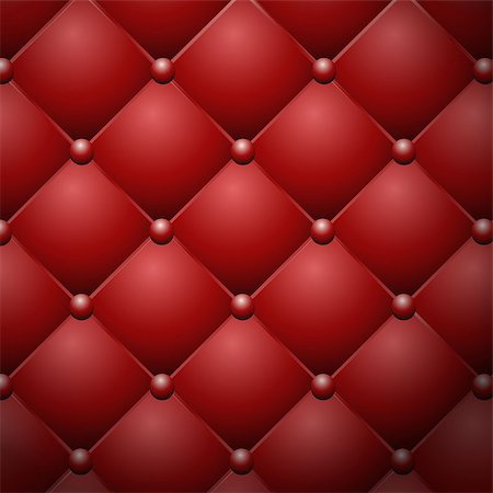 simsearch:400-06456887,k - Red buttoned leather upholstery vector texture. Vector illustration Stock Photo - Budget Royalty-Free & Subscription, Code: 400-08553231