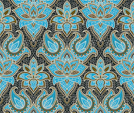 sanyal (artist) - Seamless background from a vector ornament, Fashionable modern wallpaper or textile Fotografie stock - Microstock e Abbonamento, Codice: 400-08553751