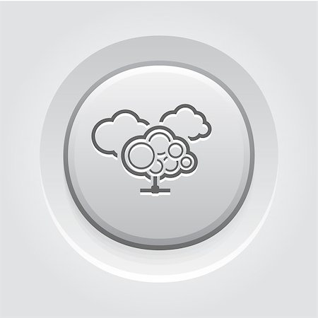 simsearch:400-05914602,k - Cloud Services Icon. Business Concept. Grey Button Design Stockbilder - Microstock & Abonnement, Bildnummer: 400-08574085