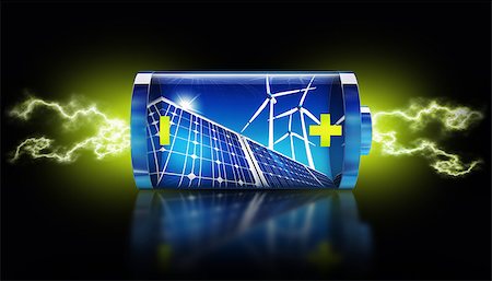 simsearch:693-03312761,k - 3D rendering of a green energy concept Stock Photo - Budget Royalty-Free & Subscription, Code: 400-08574237
