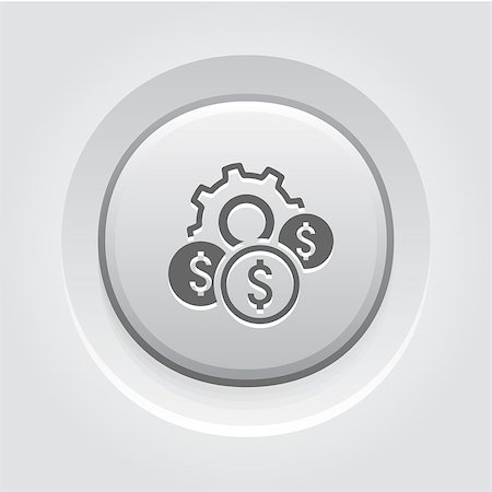 simsearch:400-08652442,k - Costs Optimization Icon. Business and Finance. Grey Button Design Stockbilder - Microstock & Abonnement, Bildnummer: 400-08574922