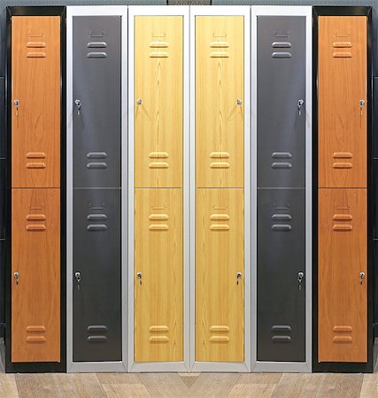 Metal Storage Locker in Changing Room Stock Photo - Budget Royalty-Free & Subscription, Code: 400-08575309