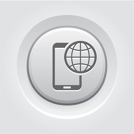 International Roaming Icon. Mobile Devices and Services Concept Grey Button Design Stock Photo - Budget Royalty-Free & Subscription, Code: 400-08575337