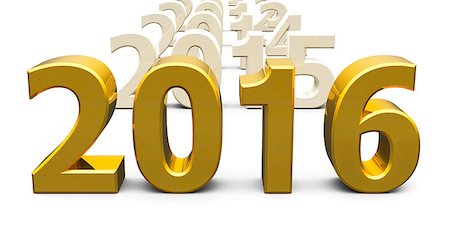 simsearch:400-08575544,k - Gold 2016 come represents the new year 2016, three-dimensional rendering Stockbilder - Microstock & Abonnement, Bildnummer: 400-08575509