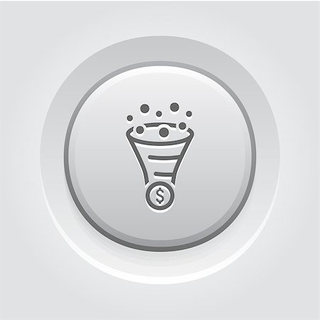 simsearch:400-06514701,k - Conversion Rate Optimisation Icon. Business Concept. Grey Button Design Stock Photo - Budget Royalty-Free & Subscription, Code: 400-08573142