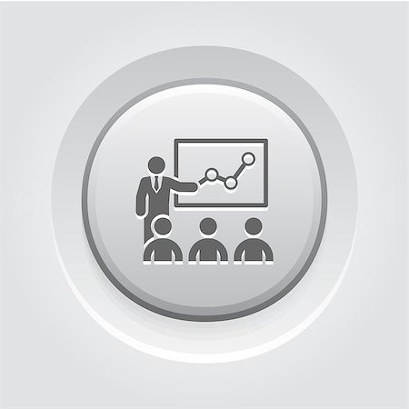 simsearch:400-08654020,k - Training Icon. Business Concept. Grey Button Design Foto de stock - Royalty-Free Super Valor e Assinatura, Número: 400-08573209