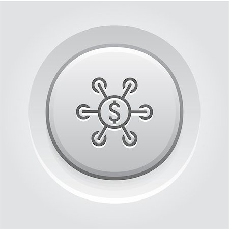 simsearch:400-08756550,k - Investment Icon. Business Concept. Grey Button Design Stock Photo - Budget Royalty-Free & Subscription, Code: 400-08573215