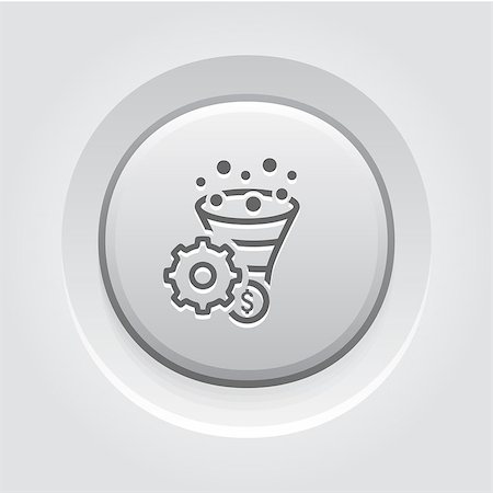 simsearch:400-09066724,k - Conversion Rate Optimisation Icon. Business Concept. Grey Button Design Stock Photo - Budget Royalty-Free & Subscription, Code: 400-08573690
