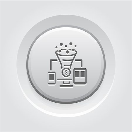 simsearch:400-09066724,k - Conversion Rate Optimisation Icon. Business Concept.  Grey Button Design Stock Photo - Budget Royalty-Free & Subscription, Code: 400-08573780