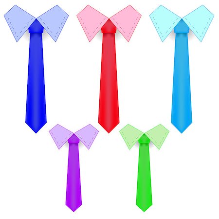simsearch:400-06848821,k - Set of  Colorful Plain Ties Isolated on White Background Stock Photo - Budget Royalty-Free & Subscription, Code: 400-08614028