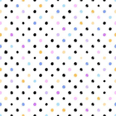 simsearch:400-08674526,k - Vector seamless scribble dotted pattern. Trendy abstract background Stock Photo - Budget Royalty-Free & Subscription, Code: 400-08614121