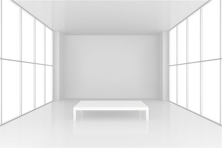 simsearch:400-07176660,k - pedestal in white room with windows. 3d render. Foto de stock - Super Valor sin royalties y Suscripción, Código: 400-08614452