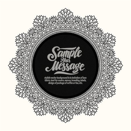 simsearch:400-05136963,k - stylish vector background is in imitation of lace fabric, best for covers, menus, branding, labels, design of package of coffee or tea, etc. Stock Photo - Budget Royalty-Free & Subscription, Code: 400-08614554