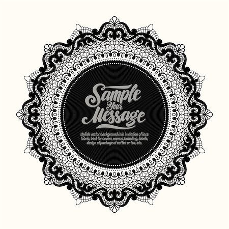 simsearch:400-05136963,k - stylish vector background is in imitation of lace fabric, best for covers, menus, branding, labels, design of package of coffee or tea, etc. Stock Photo - Budget Royalty-Free & Subscription, Code: 400-08614555