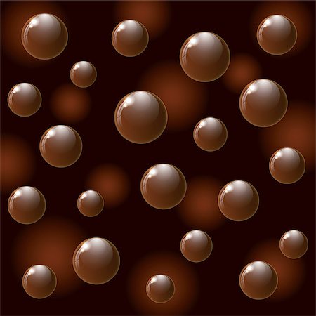 simsearch:400-04462092,k - Dark chocolate balls on colorful background. Vector illustration. Stockbilder - Microstock & Abonnement, Bildnummer: 400-08614772