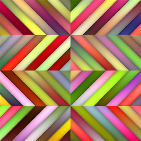 Vector Seamless Multicolor Shades Gradient Diagonal Stripes Tiles Geometric Pattern Abstract Background Stock Photo - Budget Royalty-Free & Subscription, Code: 400-08615134