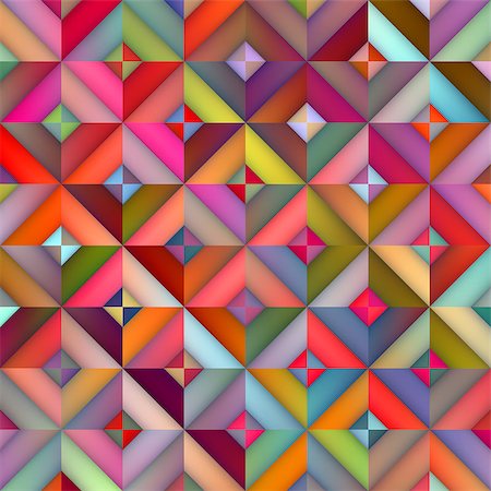 Vector Seamless Multicolor Shades Gradient Rhombus Squares Geometric Pattern Abstract Background Stock Photo - Budget Royalty-Free & Subscription, Code: 400-08615130