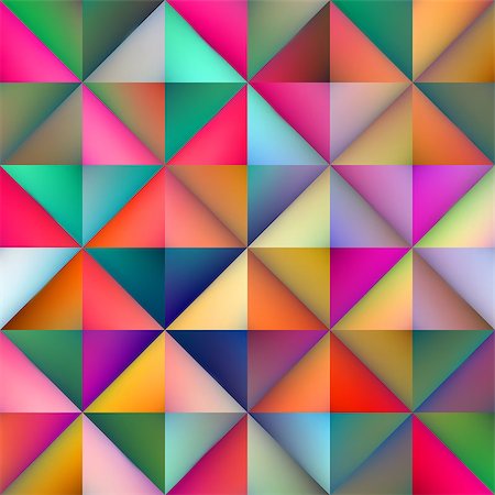 Vector Seamless Multicolor Gradient Triangle Square Tiles Geometric Pattern Abstract Background Stock Photo - Budget Royalty-Free & Subscription, Code: 400-08615140