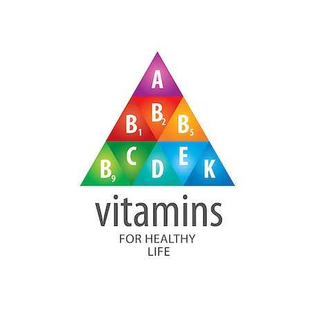 simsearch:400-07218151,k - abstract vector template logo vitamins for health Fotografie stock - Microstock e Abbonamento, Codice: 400-08615197