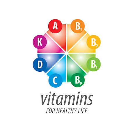 simsearch:400-07218151,k - abstract vector template logo vitamins for health Fotografie stock - Microstock e Abbonamento, Codice: 400-08615192