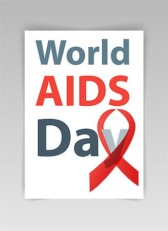 simsearch:400-08341383,k - World aids day vector illustration. Red Aids Ribbon concept. Stock Photo - Budget Royalty-Free & Subscription, Code: 400-08615529