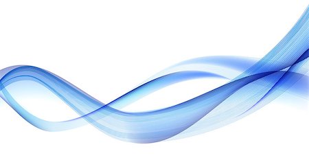 Abstract Wave Set on White Background. Vector Illustration. EPS10 Stock Photo - Budget Royalty-Free & Subscription, Code: 400-08616214