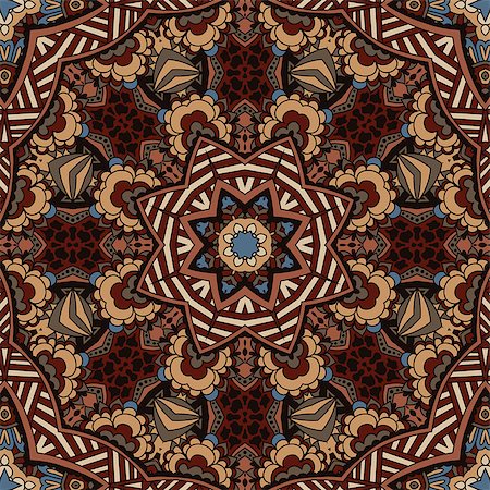 simsearch:400-09049403,k - Tribal vintage ethnic seamless pattern ornamental design Photographie de stock - Aubaine LD & Abonnement, Code: 400-08616383