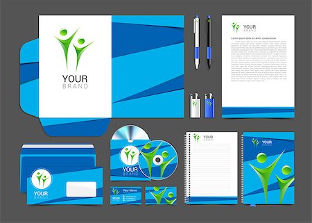 popping up - corporate identity to your business in the material design people logo. Stock Photo - Budget Royalty-Free & Subscription, Code: 400-08616501