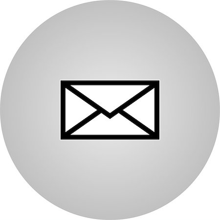 simsearch:700-00056820,k - Email symbol letter icon - vector, flat design. Eps 10. Stock Photo - Budget Royalty-Free & Subscription, Code: 400-08616866