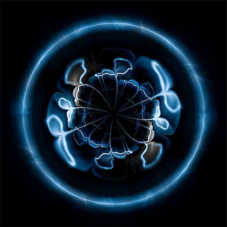 dynamic energy beam inside the sphere. fractal image Stockbilder - Microstock & Abonnement, Bildnummer: 400-08617118