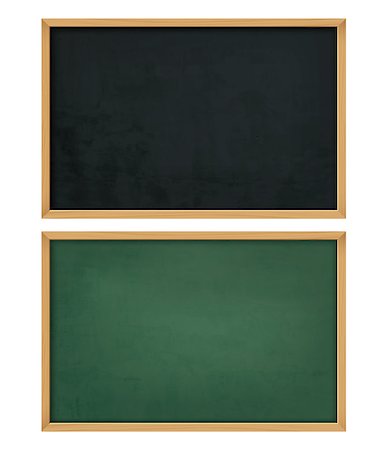 empty classroom wall - empty black board with wooden frame Stock Photo - Budget Royalty-Free & Subscription, Code: 400-08618221