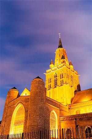 simsearch:400-08777411,k - Eglise Notre-Dame Cathedral in Calais. Calais, Nord-Pas-de-Calais-Picardy, France. Stock Photo - Budget Royalty-Free & Subscription, Code: 400-08618407