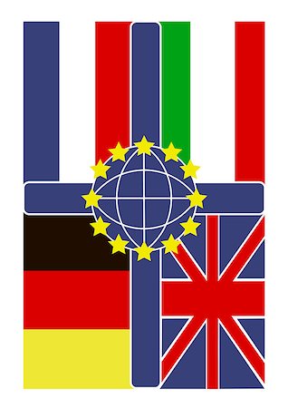 symbols international - flags of the European Union Stock Photo - Budget Royalty-Free & Subscription, Code: 400-08618489