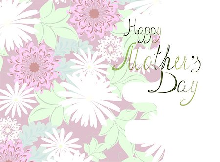 simsearch:400-04330529,k - Mother's Day floral greeting. EPS10 vector illustration Foto de stock - Super Valor sin royalties y Suscripción, Código: 400-08618739