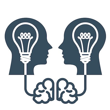Intellectual property and ideas - head with light bulb and brain Stock Photo - Budget Royalty-Free & Subscription, Code: 400-08618771