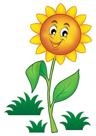 simsearch:400-08076059,k - Happy flower theme image 1 - eps10 vector illustration. Stock Photo - Budget Royalty-Free & Subscription, Code: 400-08619128