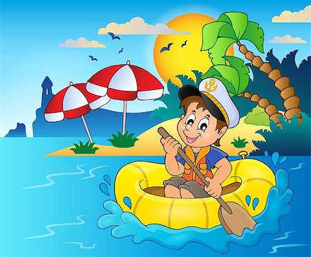 simsearch:400-08918506,k - Little sailor theme image 5 - eps10 vector illustration. Stock Photo - Budget Royalty-Free & Subscription, Code: 400-08619137