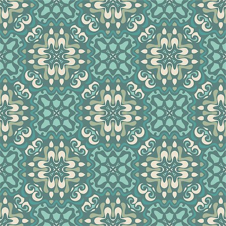 simsearch:400-08650534,k - Seamless abstract tiled pattern vector. Geometric classical damask ornament Stock Photo - Budget Royalty-Free & Subscription, Code: 400-08619901
