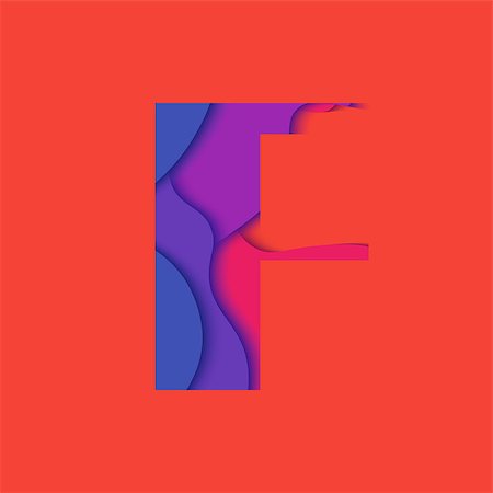 simsearch:400-08619950,k - Letter F design template element. Material design Character F vector logo, icon and sign. Photographie de stock - Aubaine LD & Abonnement, Code: 400-08619953