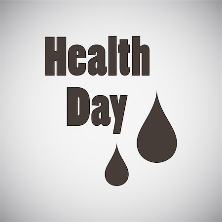 simsearch:400-08341383,k - Health day emblem with drops of blood on grey background. Vector illustration. Stock Photo - Budget Royalty-Free & Subscription, Code: 400-08612161