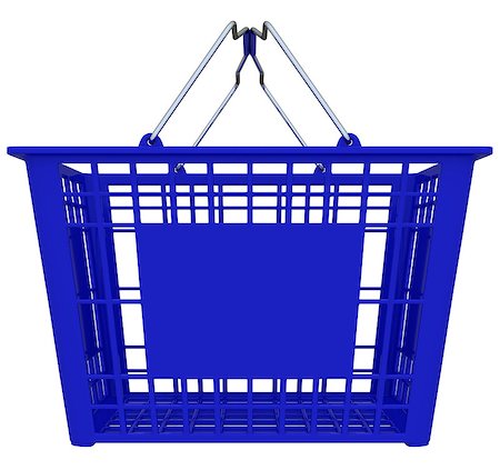 simsearch:400-08554585,k - Shopping basket isolated over white background Stock Photo - Budget Royalty-Free & Subscription, Code: 400-08612274