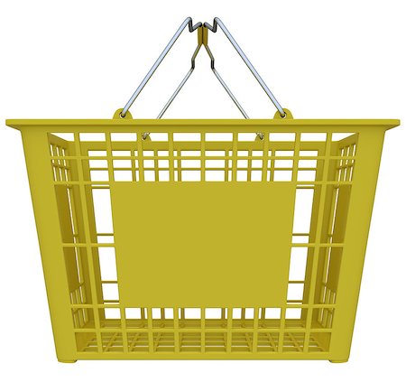 simsearch:400-08554585,k - Shopping basket isolated over white background Stock Photo - Budget Royalty-Free & Subscription, Code: 400-08612277