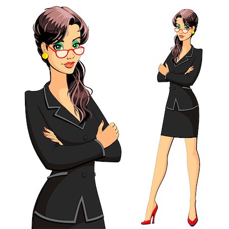 simsearch:400-04204809,k - A woman in a business suit. Secretary, manager, lawyer, accountant or clerk. Stock Photo - Budget Royalty-Free & Subscription, Code: 400-08612605