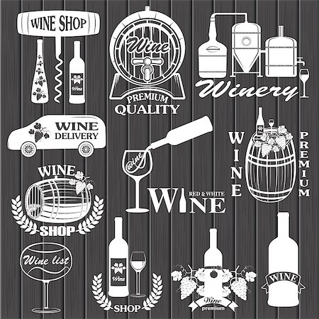 simsearch:400-06738835,k - Set of wine signs, badges and labels Stock Photo - Budget Royalty-Free & Subscription, Code: 400-08613038