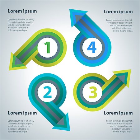 Abstract arrow infographics template. Vector illustration. Template for workflow layout, diagram, number options, business step options, banner, web design. Stock Photo - Budget Royalty-Free & Subscription, Code: 400-08613260
