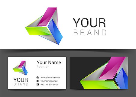 vector abstract bright business card banner design templates. Photographie de stock - Aubaine LD & Abonnement, Code: 400-08613429