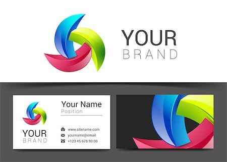 vector abstract bright business card banner design templates. Photographie de stock - Aubaine LD & Abonnement, Code: 400-08613444