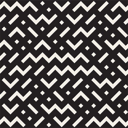Vector Seamless Black And White Jumble ZigZag Lines Pattern Abstract Background Stock Photo - Budget Royalty-Free & Subscription, Code: 400-08624220